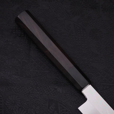 Yanagi Kiritsuke Sliver Steel #3 Honyaki Miroir Manche en Buffle et Ébène 270mm-[Musashi]-[Couteaux de cuisine japonais]