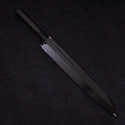 Yanagi Kiritsuke Sliver Steel #3 Honyaki Miroir Manche en Buffle et Ébène 270mm-[Musashi]-[Couteaux de cuisine japonais]