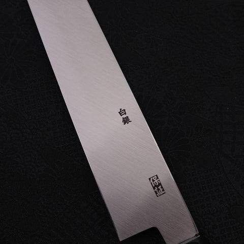 Yanagi Kiritsuke Sliver Steel #3 Miroir Manche en Buffle et Ébène 270mm-[Musashi]-[Couteaux de cuisine japonais]