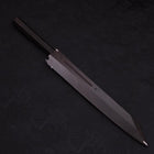 Yanagi Kiritsuke Sliver Steel #3 Miroir Manche en Buffle et Ébène 270mm-[Musashi]-[Couteaux de cuisine japonais]