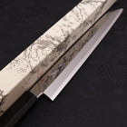 Yanagi Kiritsuke Sliver Steel #3 Miroir Manche en Buffle et Ébène 270mm-[Musashi]-[Couteaux de cuisine japonais]