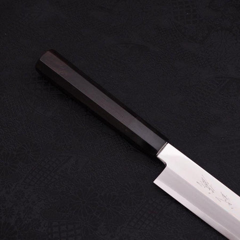 Yanagi Kiritsuke Sliver Steel #3 Miroir Manche en Buffle et Ébène 270mm-[Musashi]-[Couteaux de cuisine japonais]