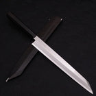 Yanagi Kiritsuke Sliver Steel #3 Miroir Manche en Buffle et Ébène 270mm-[Musashi]-[Couteaux de cuisine japonais]