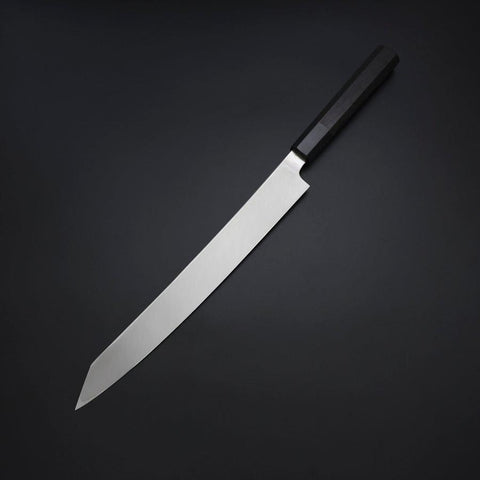 Yanagi Kiritsuke VG-10 Mioir Manche en Buffle et Ébène 270mm-[Musashi]-[Couteaux de cuisine japonais]