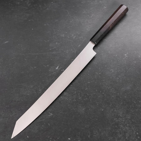 Yanagi Kiritsuke VG-10 Mirror Buffalo Ebony Handle 300mm (11.8”)-[Musashi]-[Japanese-Kitchen-Knives]