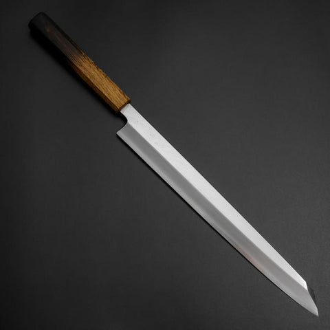 Yanagi Kiritsuke White Steel #2 Kasumi Manche Yaki Urushi 290mm-[Musashi]-[Couteaux de cuisine japonais]