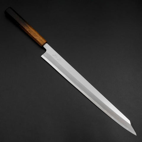 Yanagi Kiritsuke White Steel #2 Kasumi Manche Yaki Urushi 320mm-[Musashi]-[Couteaux de cuisine japonais]