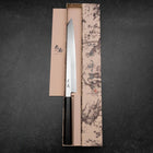 Yanagi Kiritsuke White Steel #2 Kasumi Manche en Buffle et Ébène 270mm-[Musashi]-[Couteaux de cuisine japonais]