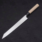 Yanagi Kiritsuke White Steel #2 Kasumi Manche en Buffle et Magnolia 240mm-[Musashi]-[Couteaux de cuisine japonais]