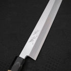 Yanagi Kiritsuke White Steel #2 Kasumi Manche en Buffle et Magnolia 240mm-[Musashi]-[Couteaux de cuisine japonais]