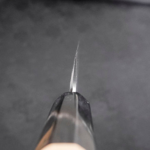 Yanagi Kiritsuke White Steel #2 Kasumi Manche en Buffle et Magnolia 240mm-[Musashi]-[Couteaux de cuisine japonais]