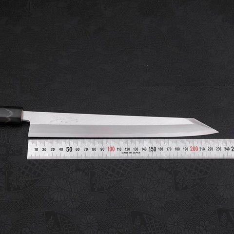 Yanagi Kiritsuke White Steel #2 Kasumi Manche en Buffle et Magnolia 240mm-[Musashi]-[Couteaux de cuisine japonais]