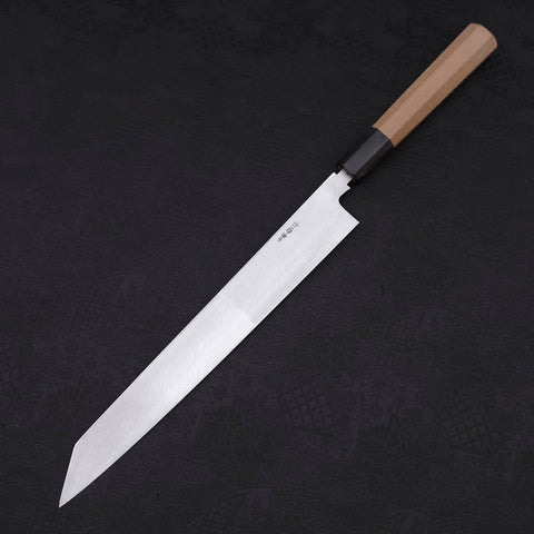 Yanagi Kiritsuke White Steel #2 Kasumi Manche en Buffle et Magnolia 270mm avec Étui-[Musashi]-[Couteaux de cuisine japonais]
