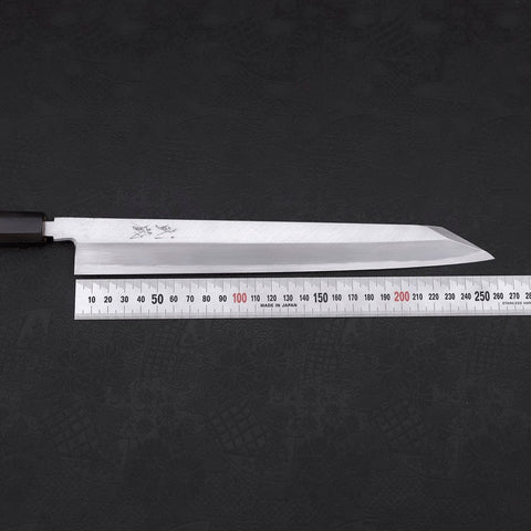 Yanagi Kiritsuke White Steel #2 Kasumi Manche en Buffle et Magnolia 270mm avec Étui-[Musashi]-[Couteaux de cuisine japonais]