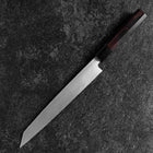 Yanagi Kiritsuke White Steel #2 Miroir Manche en Buffle et Ébène 235mm-[Musashi]-[Couteaux de cuisine japonais]