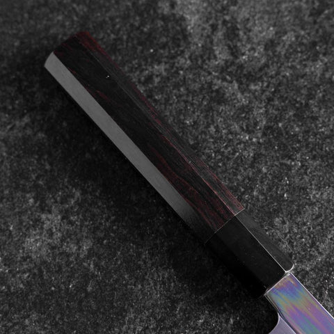Yanagi Kiritsuke White Steel #2 Miroir Manche en Buffle et Ébène 235mm-[Musashi]-[Couteaux de cuisine japonais]