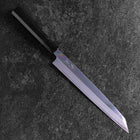 Yanagi Kiritsuke White Steel #2 Miroir Manche en Buffle et Ébène 235mm-[Musashi]-[Couteaux de cuisine japonais]