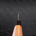 Yanagiba AUS-10 Kurouchi Manche en Buffle et Bois de Teck 225mm-[Musashi]-[Couteaux de cuisine japonais]