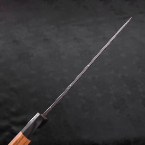 Yanagiba AUS-10 Kurouchi Manche en Buffle et Bois de Teck 225mm-[Musashi]-[Couteaux de cuisine japonais]
