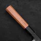 Yanagiba AUS-10 Kurouchi Manche en Buffle et Bois de Teck 225mm-[Musashi]-[Couteaux de cuisine japonais]