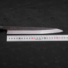 Yanagiba AUS-10 Kurouchi Manche en Buffle et Bois de Teck 225mm-[Musashi]-[Couteaux de cuisine japonais]