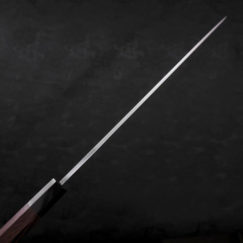 Yanagiba AUS-10 Poli Manche en Buffle et Bois de Wengé 300mm-[Musashi]-[Couteaux de cuisine japonais]