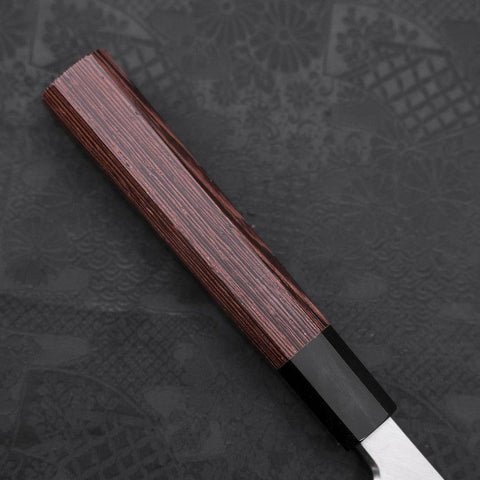 Yanagiba AUS-10 Poli Manche en Buffle et Bois de Wengé 300mm-[Musashi]-[Couteaux de cuisine japonais]