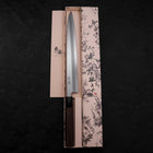 Yanagiba AUS-10 Poli Manche en Buffle et Bois de Wengé 300mm-[Musashi]-[Couteaux de cuisine japonais]