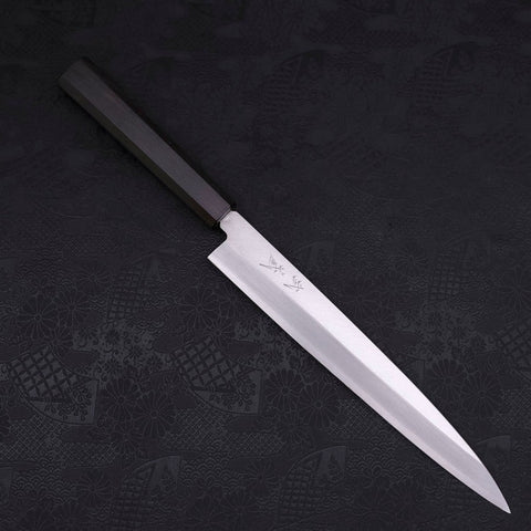 Yanagiba AUS-10 Poli Manche en Ébène 240mm-[Musashi]-[Couteaux de cuisine japonais]