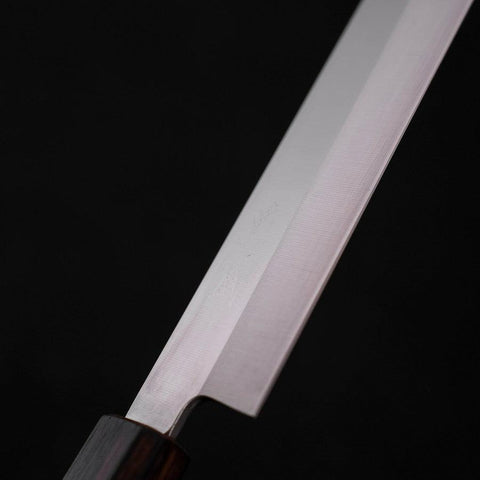 Yanagiba AUS-8 Poli Manche Urushi Pourpre 270mm-[Musashi]-[Couteaux de cuisine japonais]
