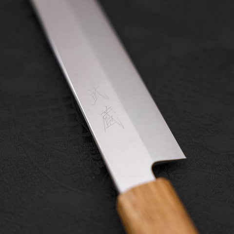 Yanagiba AUS-8 Poli Manche en Yaki Urushi 270mm-[Musashi]-[Couteaux de cuisine japonais]