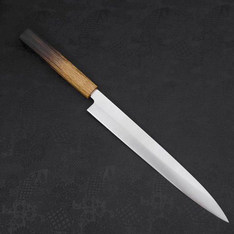 Yanagiba AUS-8 Poli Manche en Yaki Urushi 270mm-[Musashi]-[Couteaux de cuisine japonais]