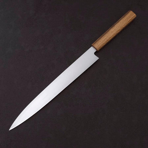 Yanagiba AUS-8 Polished Oak Handle 270mm (10.6”)