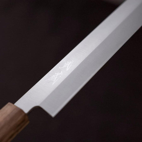 Yanagiba AUS-8 Polished Oak Handle 270mm (10.6”)