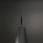 Yanagiba Blue Steel #1 Double-Tranchant Manche Urushi Bleu Sombre 170mm-[Musashi]-[Couteaux de cuisine japonais]