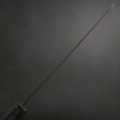 Yanagiba Blue Steel #1 Double-Tranchant Manche Urushi Bleu Sombre 170mm-[Musashi]-[Couteaux de cuisine japonais]