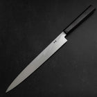 Yanagiba Blue Steel #1 Suminagashi Manche en Buffle et Ébène avec Saya 270mm-[Musashi]-[Couteaux de cuisine japonais]