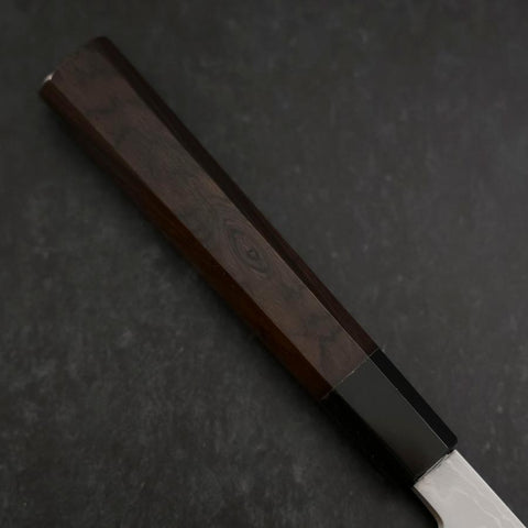 Yanagiba Blue Steel #1 Suminagashi Manche en Buffle et Ébène avec Saya 330mm-[Musashi]-[Couteaux de cuisine japonais]
