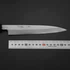 Yanagiba Blue Steel #2 Damas Manche en Bois de Rose 180mm-[Musashi]-[Couteaux de cuisine japonais]