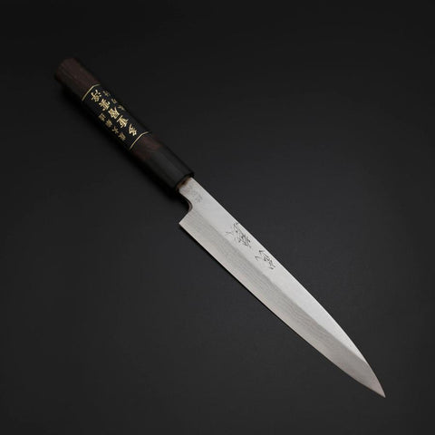 Yanagiba Blue Steel #2 Damas Manche en Bois de Rose 180mm-[Musashi]-[Couteaux de cuisine japonais]