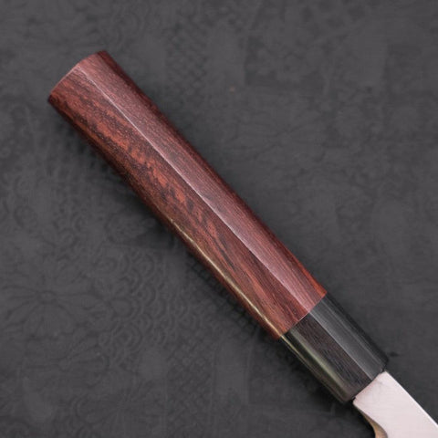 Yanagiba Blue Steel #2 Damas Manche en Bois de Rose 210mm-[Musashi]-[Couteaux de cuisine japonais]