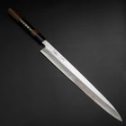 Yanagiba Blue Steel #2 Damas Manche en Bois de Rose 330mm-[Musashi]-[Couteaux de cuisine japonais]