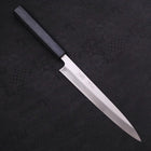 Yanagiba Blue Steel #2 Kasumi Manche Urushi Bleu Sombre 210mm-[Musashi]-[Couteaux de cuisine japonais]