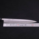 Yanagiba Blue Steel #2 Kasumi Manche Urushi Bleu Sombre 240mm-[Musashi]-[Couteaux de cuisine japonais]