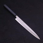 Yanagiba Blue Steel #2 Kasumi Manche Urushi Bleu Sombre 240mm-[Musashi]-[Couteaux de cuisine japonais]