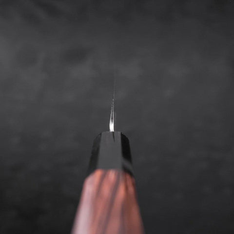 Yanagiba Blue Steel #2 Kasumi Manche en Buffle et Bois de Wengé 300mm-[Musashi]-[Couteaux de cuisine japonais]