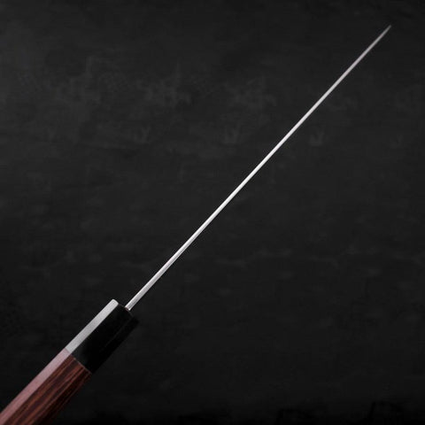 Yanagiba Blue Steel #2 Kasumi Manche en Buffle et Bois de Wengé 300mm-[Musashi]-[Couteaux de cuisine japonais]