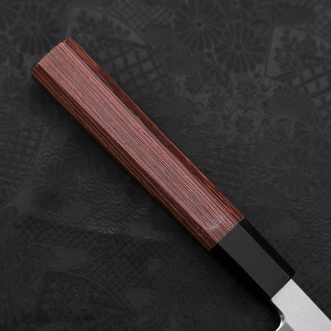 Yanagiba Blue Steel #2 Kasumi Manche en Buffle et Bois de Wengé 300mm-[Musashi]-[Couteaux de cuisine japonais]