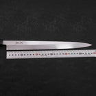 Yanagiba Blue Steel #2 Kasumi Manche en Buffle et Bois de Wengé 300mm-[Musashi]-[Couteaux de cuisine japonais]