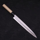 Yanagiba Blue Steel #2 Kasumi Manche en Buffle et Magnolia 240mm-[Musashi]-[Couteaux de cuisine japonais]